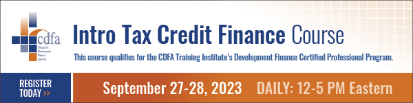 Intro Tax Credit Finance Course