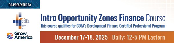 Intro Opportunity Zones Finance Course