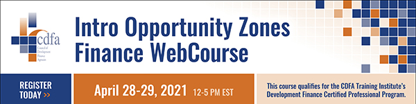 Intro Opportunity Zones Finance WebCourse